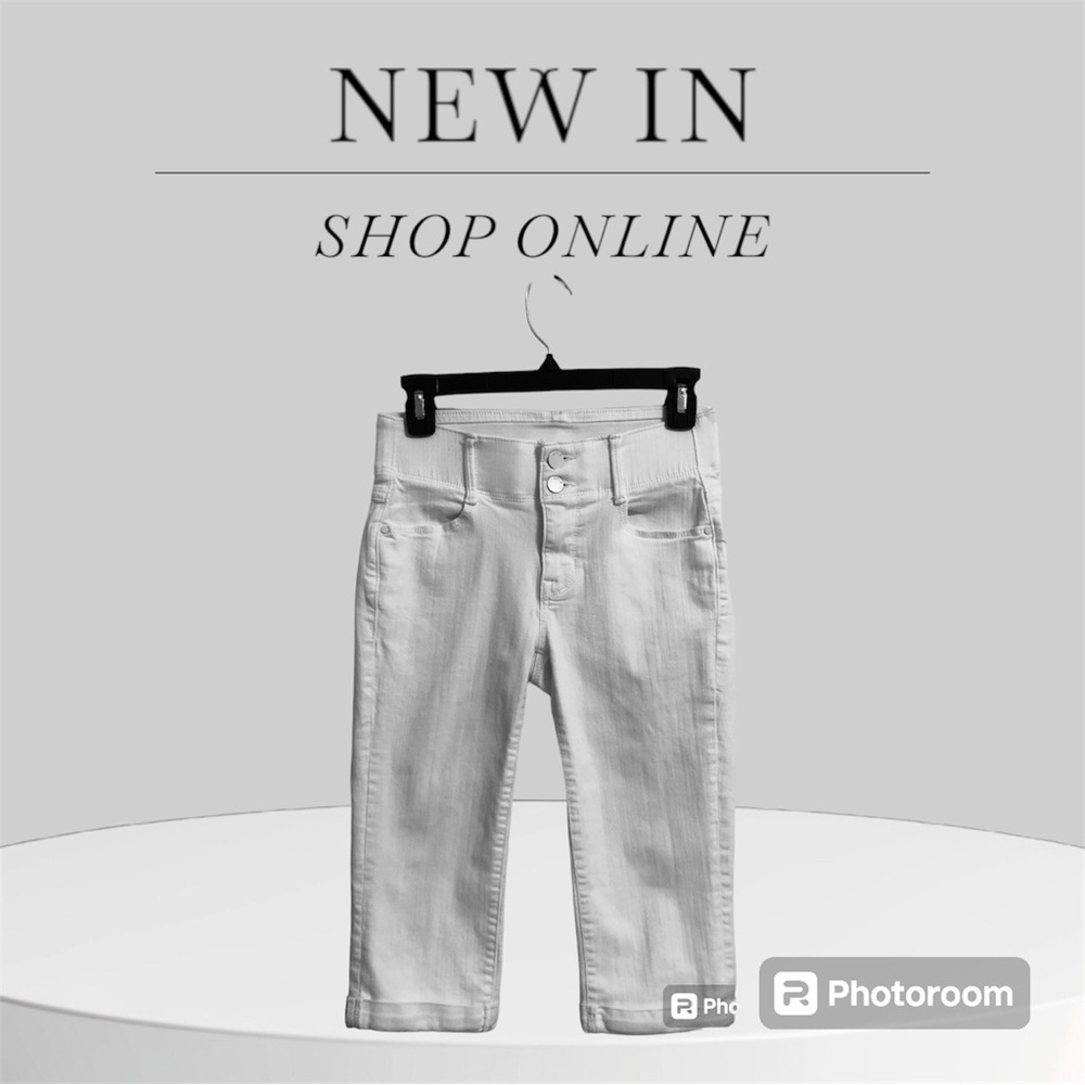 Apt 9 Misses 4P Modern White Capri Jean